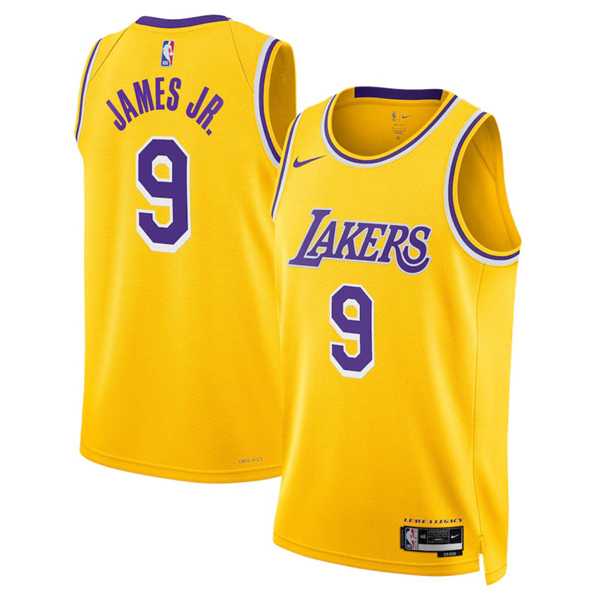 Men's Los Angeles Lakers #9 Bronny James Jr. Yellow 2024 Draft Icon Edition Stitched Basketball Jersey Dzhi,We sell and wholesale Men's Los Angeles Lakers #9 Bronny James Jr. Yellow 2024 Draft Icon Edition Stitched Basketball Jersey Dzhi on line form chian!